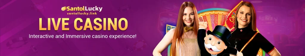 SANTOLLUCKY login to access real dealer blackjack live casino table with interactive gameplay